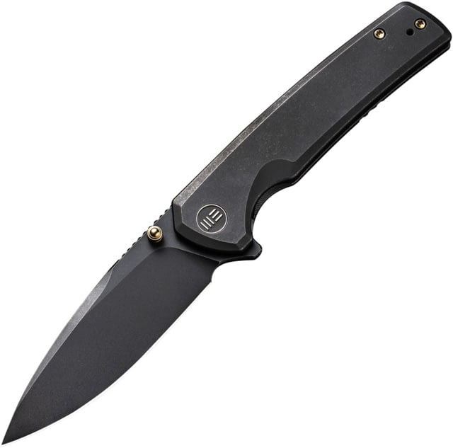 We Knife Co Ltd Subjugator Folding Knife 3.48in Carbon Steel Titanium Handle Black Matte - We Knife Co Ltd