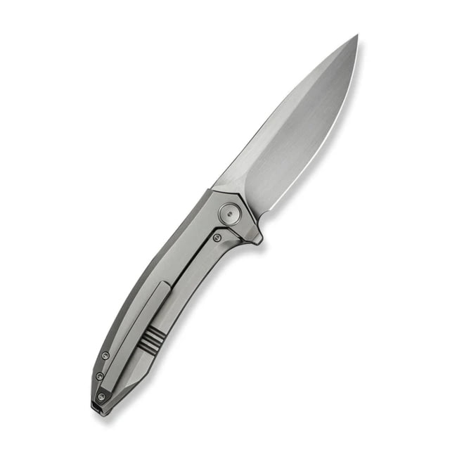 We Knife Co Ltd Acuminal Folding Knife 3.98in Vanax Drop Point Blade Bead Blasted 6Al4v Titanium Handle - We Knife Co Ltd