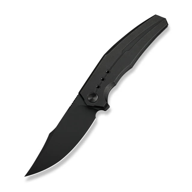We Knife Co Ltd Weknife Kyklos Flipper Knife Black Titanium Handle 3.79inch Black Stonewashed Bohler M390 Blade - We Knife Co Ltd
