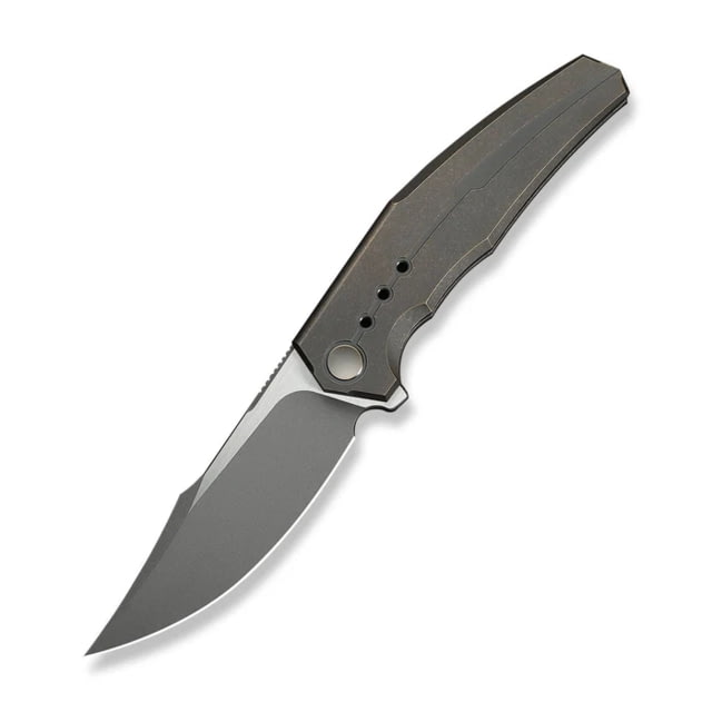 We Knife Co Ltd Weknife Kyklos Flipper Knife Bronze Titanium Handle 3.79inch Gray Stonewashed Bohler M390 Blade Satin Flat - We Knife Co Ltd