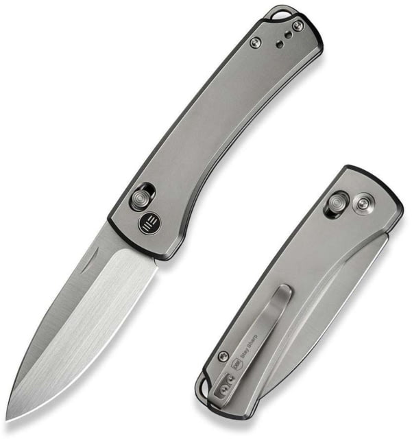 We Knife Co Ltd Weknife Nightblade Crossbar Lock Knife Polished Bead Blasted Titanium Handle 2.98inch Hand Rubbed Satin Cpm 20cv Blade - We Knife Co Ltd