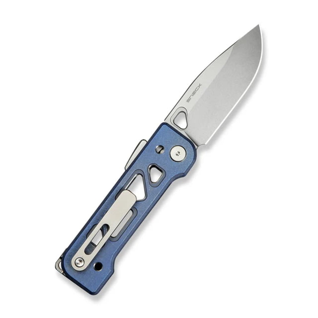 We Knife Co Ltd Tyro Folding Knife 2.91in CPM 20CV Drop Point Blade Blue 6Al4v Titanium Handle - We Knife Co Ltd