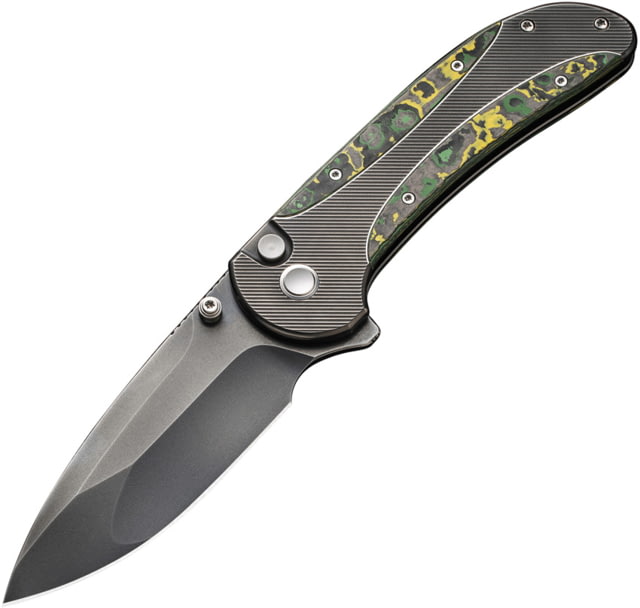We Knife Co Ltd Zizzit Button Lock Toxic Storm - WE Knife Co