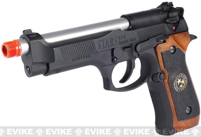 WE-Tech Samurai Edge Biohazard ATV2 M9 Airsoft Gas Blowback Semi-Auto/Full Auto Pistol Black