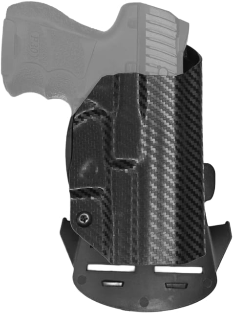 We the People Holsters Kydex OWB Paddle Holster Heckler&Koch VP9 Optic Cut Right Hand Carbon Fiber - We The People Holsters