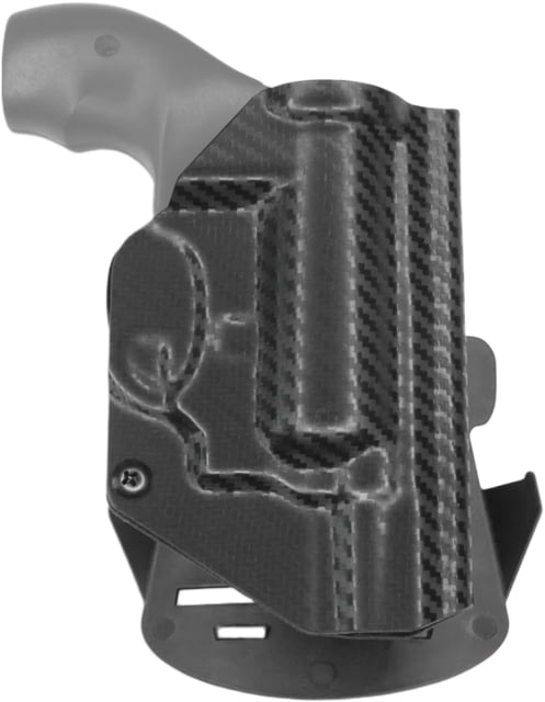 We the People Holsters Kydex OWB Paddle Holster S&W 442/642 Revolver Right Hand Carbon Fiber - We The People Holsters