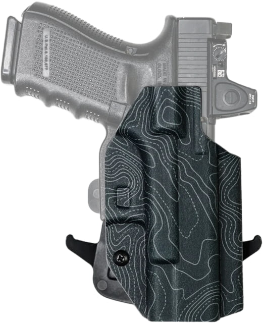 We the People Holsters Kydex OWB Paddle Holster Taurus Judge Public Defender Polymer Right Hand Topographic Gray - We The People Holsters