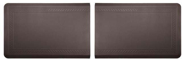 WeatherTech Comfort Mat Connect Bordered 2 Pieces 24x36in Cocoa