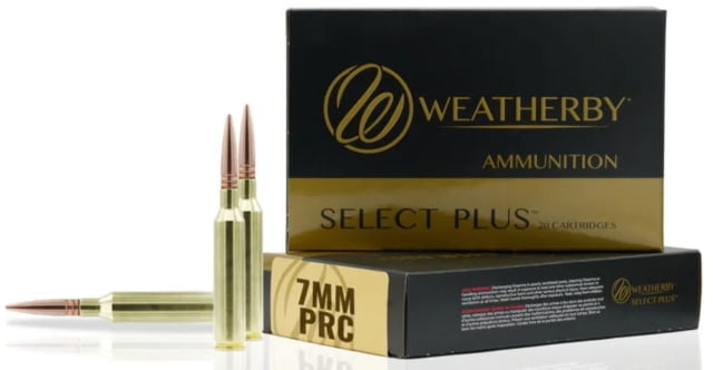 Weatherby 7mm PRC 177 Grain Jacketed Hollow Point Rifle Ammo 20 Roudns