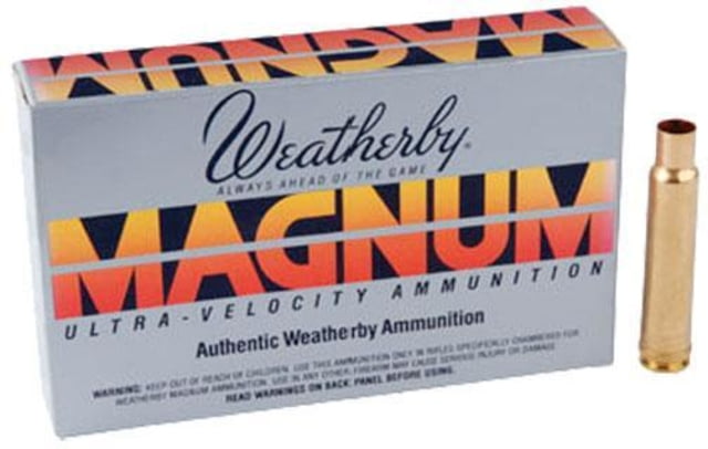 Weatherby Unprimed Brass Rifle Cartridges 20/ct .224 Wby