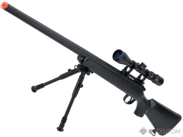 WELL Matrix VSR-10 MB03 Bolt Action Airsoft Sniper Rifle by WELL Scope and Bipod Black - Well