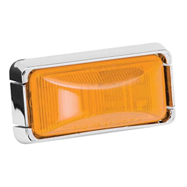 Wesbar Side Marker Light Kit With Chrome Housing Amber - Wesbar