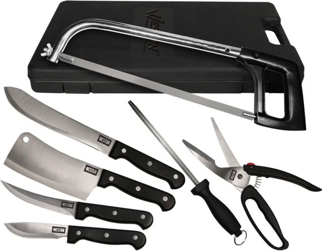 Weston Products Game Processing Knife Set 10 Piece Black - Weston Products