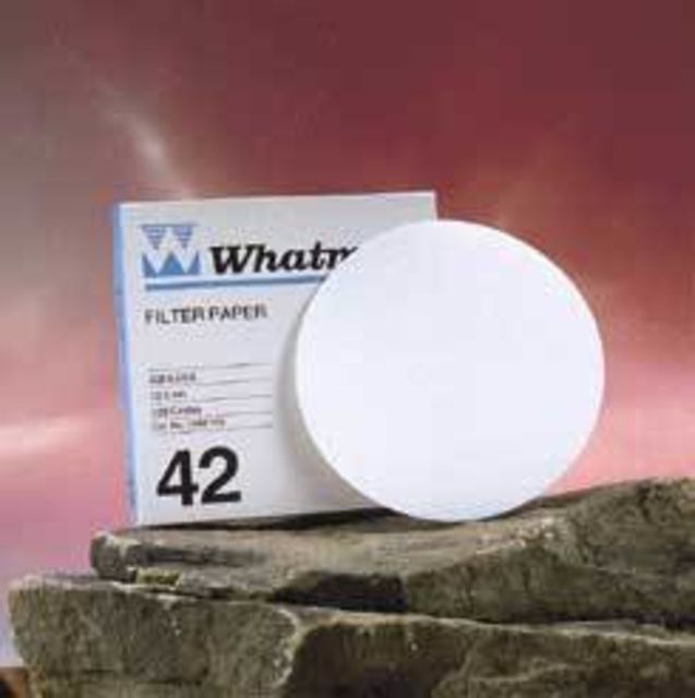Whatman Whatman Grade No. 42 Quantitative Filter Paper Ashless Whatman - $43.99 at Optics Planet