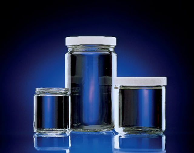 Wheaton Jar Clr W/WHT Pp Cap CS12 16OZ Jar Clr W/WHT Pp Cap CS12 16OZ