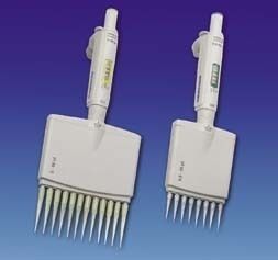 Wheaton Socorex Acura Multichannel Pipettors with Tip Ejectors Variable Volume Wheaton 12-Channel