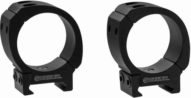 USED Wheeler Engineering Delta Series Sporter Bi-Weaver Style/Pic Rings 1in High Black  EDEMO1 Condition Fair Other - Wheeler Engineering