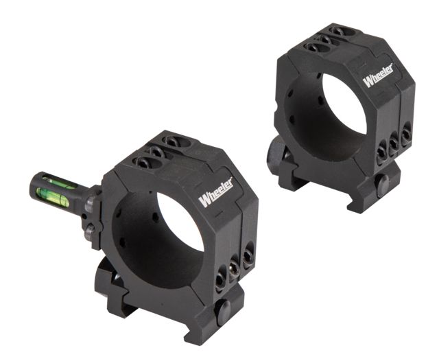 EDEMO Wheeler Engineering Picatinny Rail Scope Rings 34mm High Black  EDEMO3 - Wheeler Engineering
