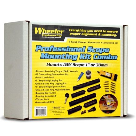 Wheeler 1inch & 30mm Scope Mounting / Lapping Kit Combo