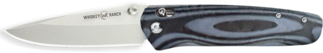 Whiskey Bent Knives Catch Pin Lock 3.5in Folding Knife Drop Point Satin Blade G10 Handle Squall - Whiskey Bent Knives