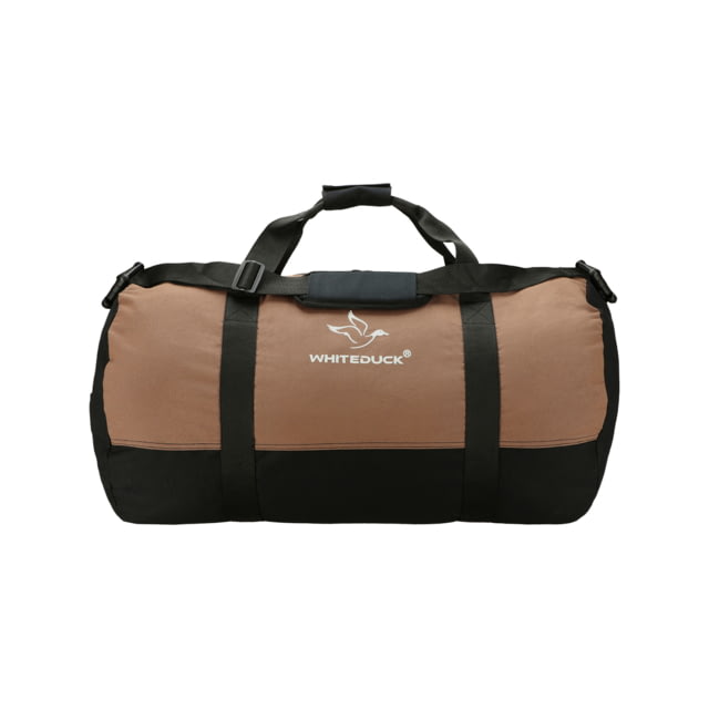 White Duck Filios Canvas Duffel Bag Brown/Black 48in x 20in - White Duck