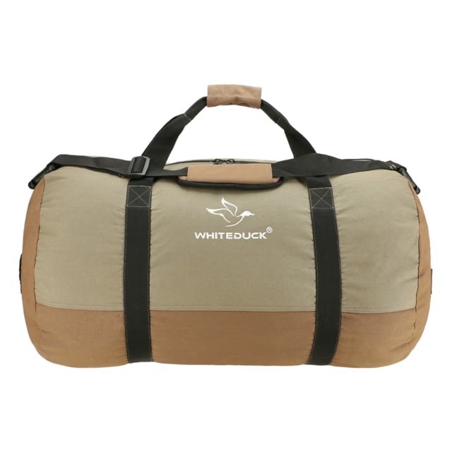 White Duck Filios Canvas Duffel Bag Brown/Olive 48in x 20in - White Duck