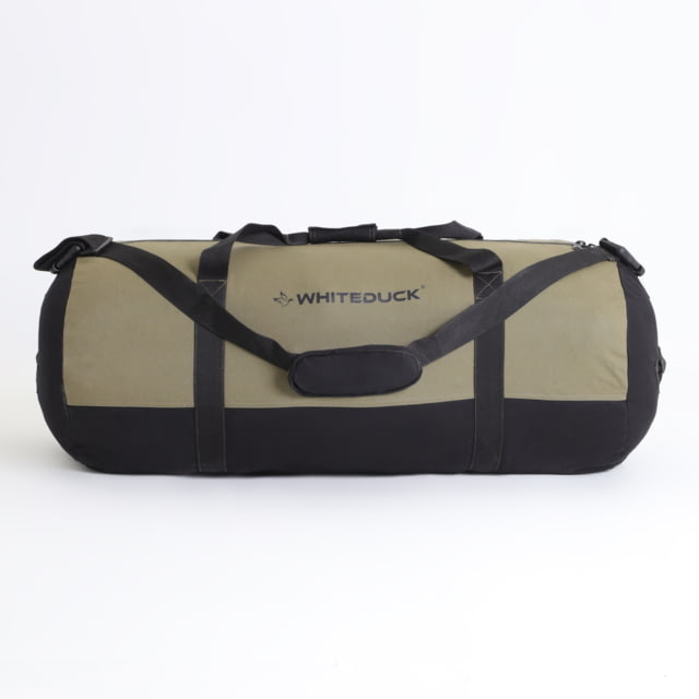White Duck Filios Canvas Duffel Bag Olive/Black 36in x 18in - White Duck