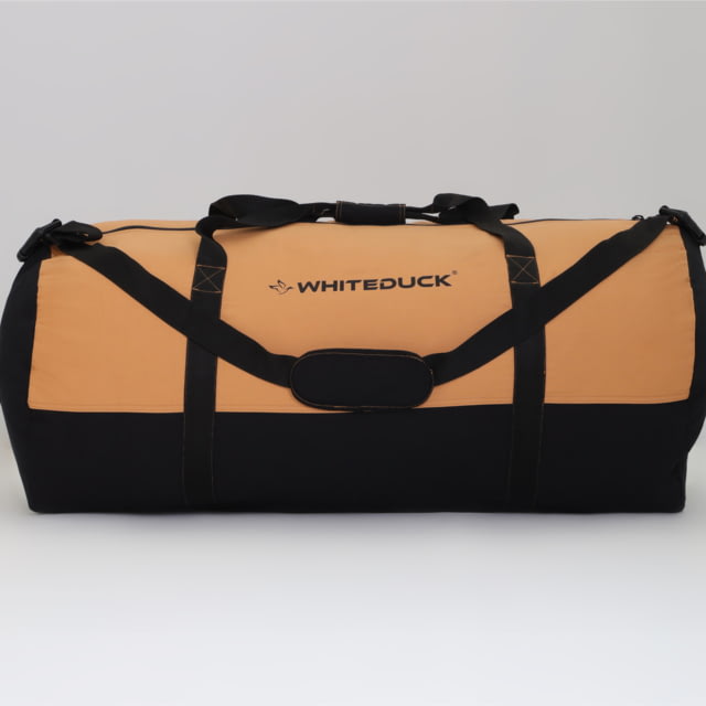White Duck Filios Canvas Duffel Bag Tan/Black 24in x 16in - White Duck