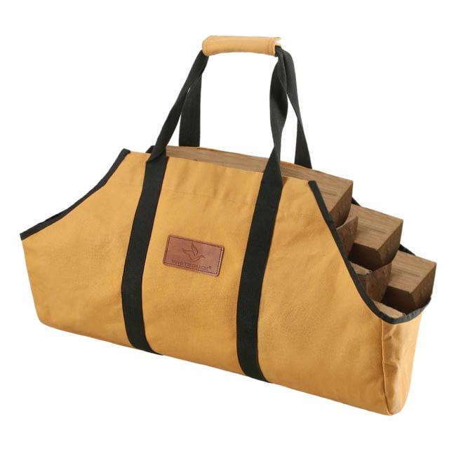 White Duck Firewood Log Carriers Boat Shape Tan 26inx17inx9in - White Duck