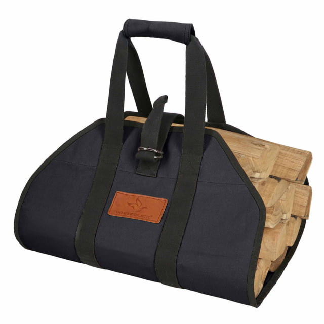 White Duck Firewood Log Carriers Diamond Shape Black 38in x 18in - White Duck