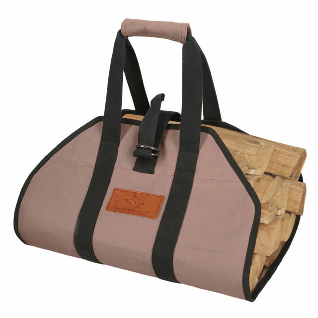 White Duck Firewood Log Carriers Diamond Shape Brown 38in x 18in - White Duck