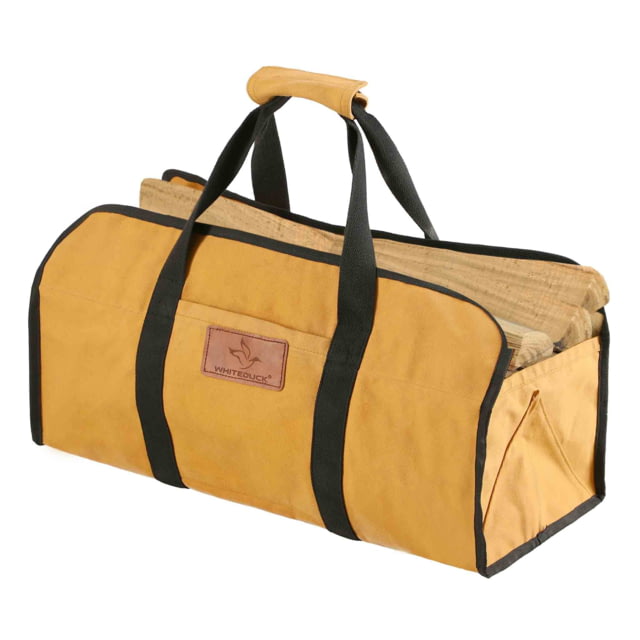 White Duck Firewood Log Carriers Tote Shape Tan 23inx10inx12in - White Duck