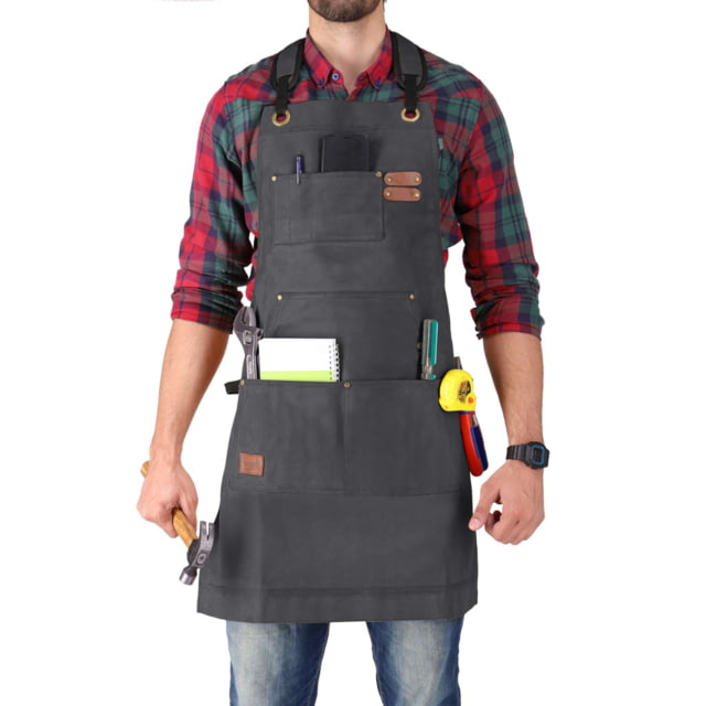 White Duck Work Apron Gray - White Duck