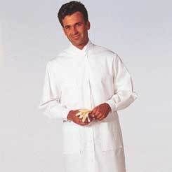 White Swan Unisex MetaGuard Lab Coats White Swan/Meta Knit Cuffs And Open Neck