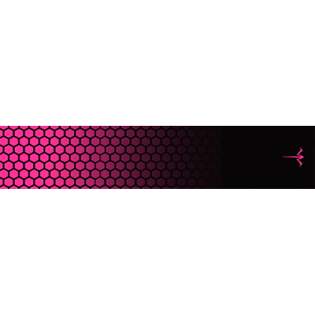 White Water Archery Honeycomb Fade Arrow Wraps Fade Hot Pink 5 x 1.125 in 15 pack 1006468 - White Water Archery