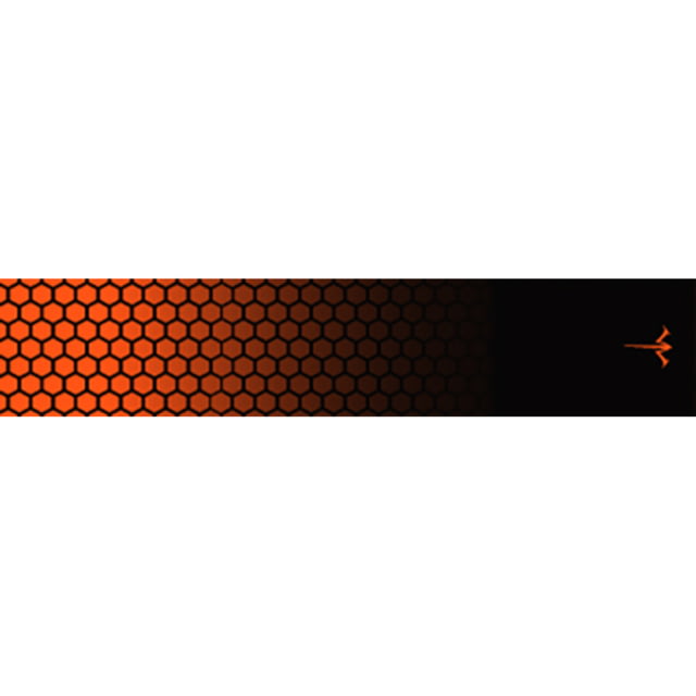 White Water Archery Honeycomb Fade Arrow Wraps Fade Orange 5 x 1.125 in 15 pack 1006467 - White Water Archery