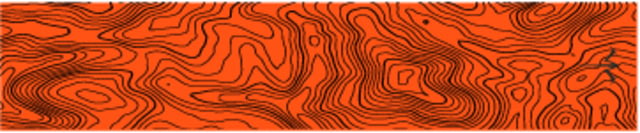 White Water Archery Thin Line Topo Arrow Wraps 5x1.125in Set of 15 Fluorescent Orange - White Water Archery