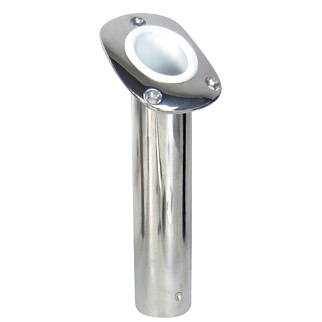 Whitecap 30 Deg. Cast S.S. Flush Mount Rod Holder Bluewater