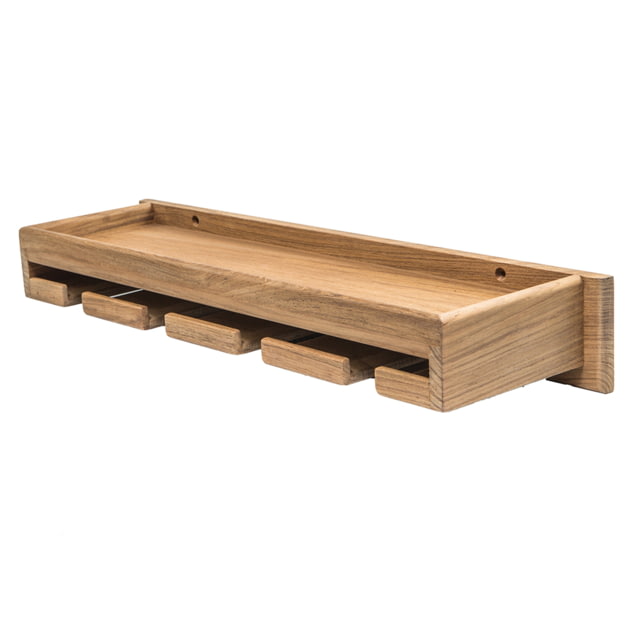 Whitecap Wineglass Rack w/Shelf Teak