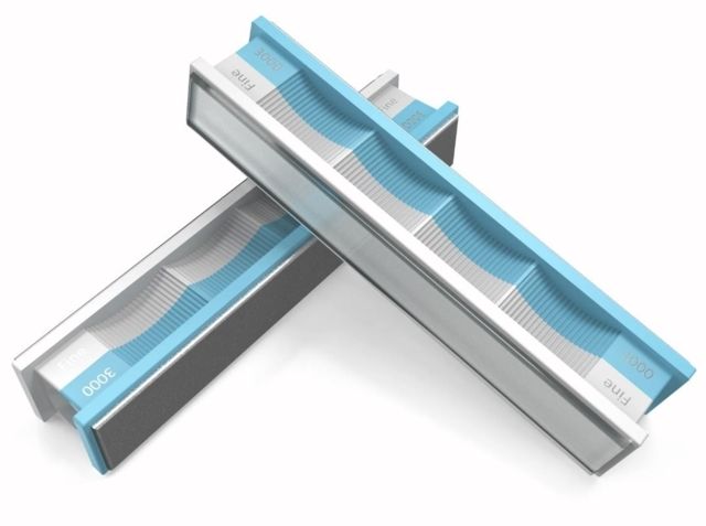 Wicked Edge  Grit Diamond Stones and Blank Glass Platens Pack White/Aqua - Wicked Edge