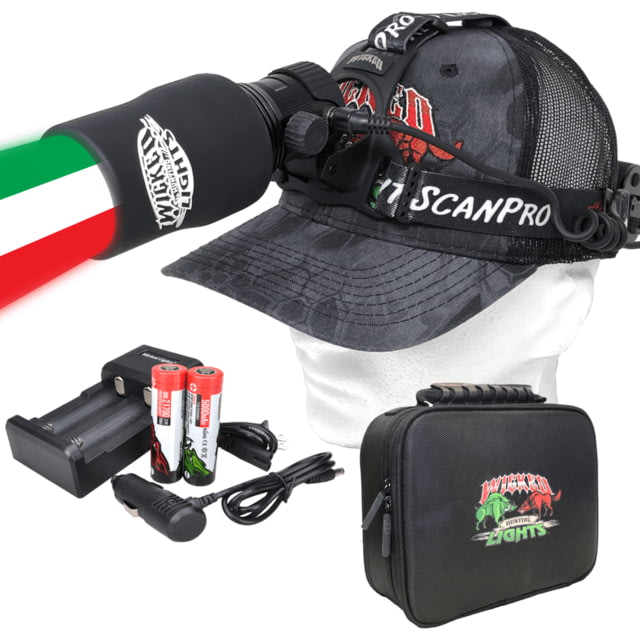 Wicked Hunting Lights ScanPro iC 3-Color-In-1 GEN4 LED Night Hunting Headlamp Black - Wicked Hunting Lights