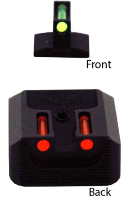 Williams Gun Sight Self Defense Pistol Sights Ruger SR 1911 Green/Red - Williams Gun Sight