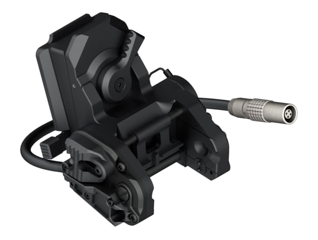 Wilcox DPAM NVG Mount/Interface Plate Adaptor/Three Hole Shroud/Lanyard/Cup Black - Wilcox
