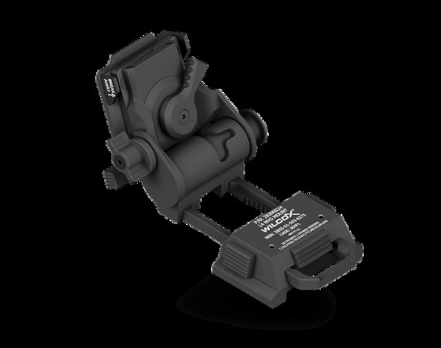Wilcox G24 Night Vision Goggle Mount Three Hole Shroud Standard/Lanyard/Cup Black - Wilcox