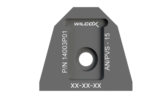 Wilcox NVG Interface Shoe Adapter AN/PVS-15/15A Black - Wilcox