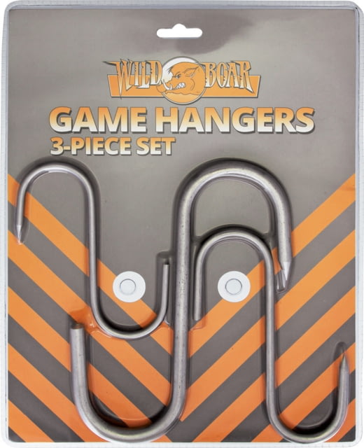 Wild Boar Game Hangers 3 Piece Set - Metal Hooks - Small Medium Large - Wild Boar
