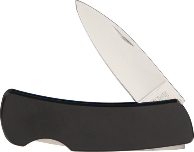 Wild Boar Lockback Black Folding Knife2.5inStainless SteelStandard EdgeMirror Polish Black Aluminum Handle K514F / - Wild Boar