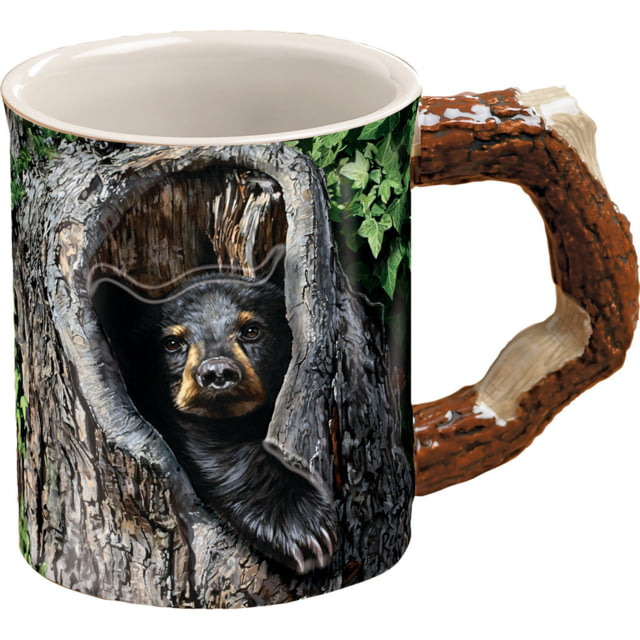 Wild Wings Sculpted Mug Cubby Hole-Black Bear Brown/Black
