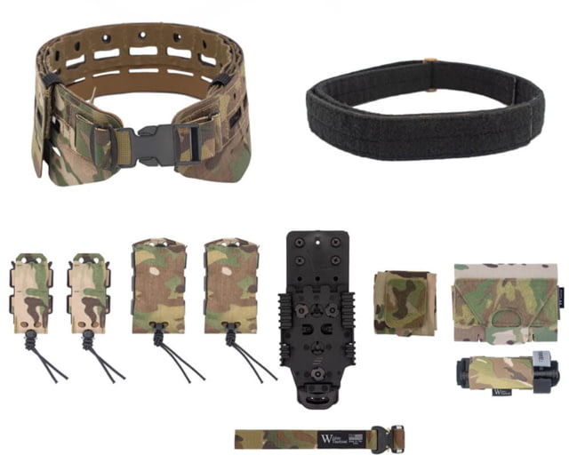 Wilder Tactical Bravo Elite Belt Kit 1in Plastic Side Release QLS Receiver Multicam XS-LG 26-40