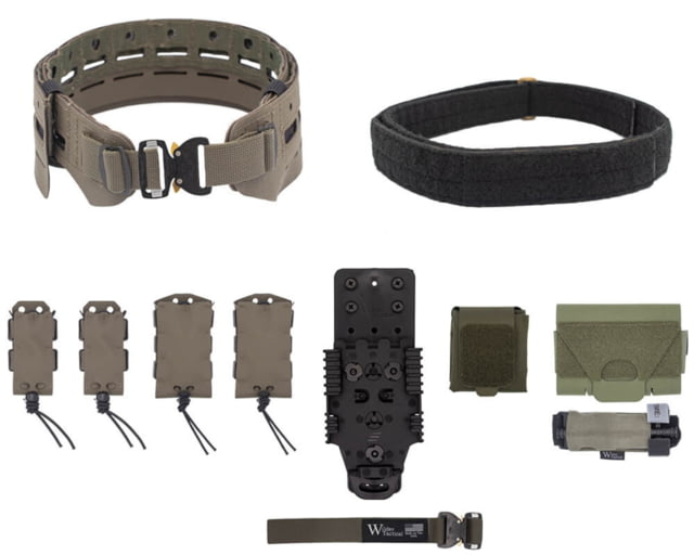 Wilder Tactical Bravo Elite Belt Kit Cobra FM QLS Receiver Ranger Green XS-LG 26-40 - Wilder Tactical